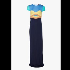 STAUD PIERA DRESS - COOL OCEAN MULTI - Small